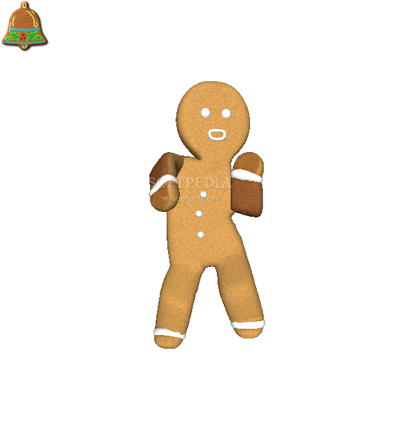 Gingerbread Cookie Chai - Dancing Gingerbread Man Gif (632x632)