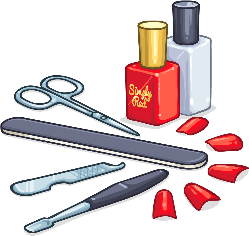 Wallabee Wellness Retreat - Nail Care Tools Clipart (1024x1024)