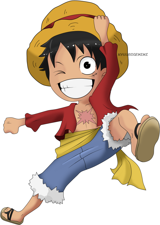 Free Luffy One Piece Chibi - Mugiwara No Luffy Chibi (600x900)