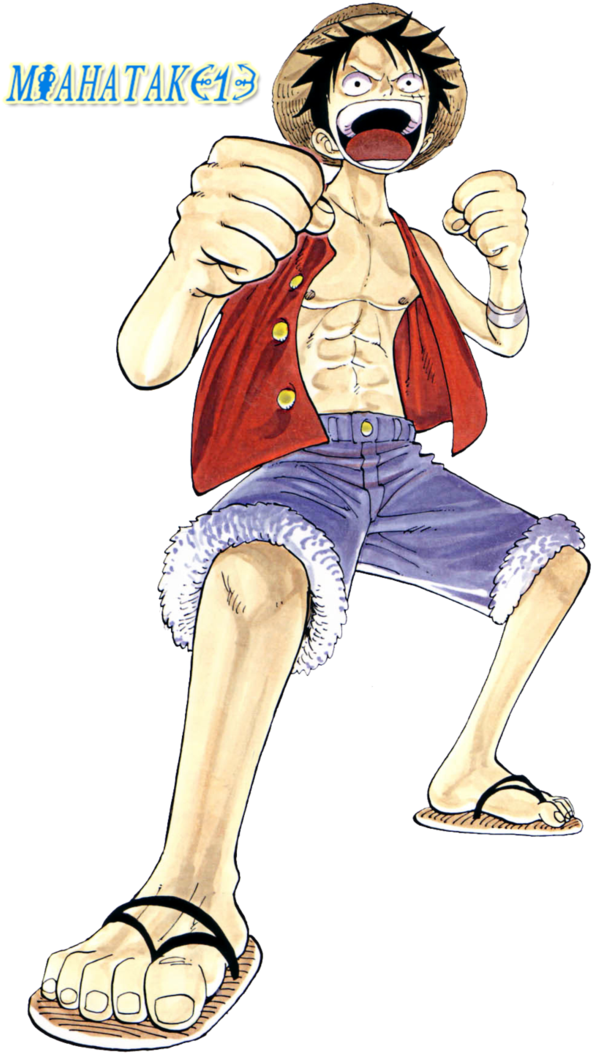 Luffy Render By Miahatake13 - One Piece 18 By Eiichiro Oda (749x1068)