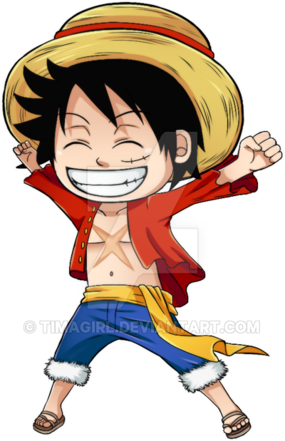 Luffy One Piece - One Piece Chibi Png (400x619)