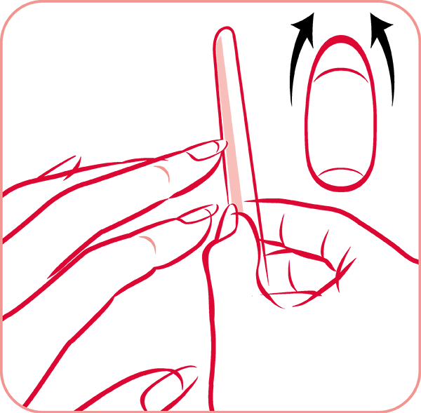 Shape The Nails With An Emery Board - Shape The Nails With An Emery Board (600x589)