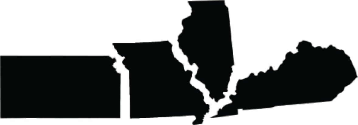 Service Areas Arv - Kansas Missouri Silhouette (1177x410)