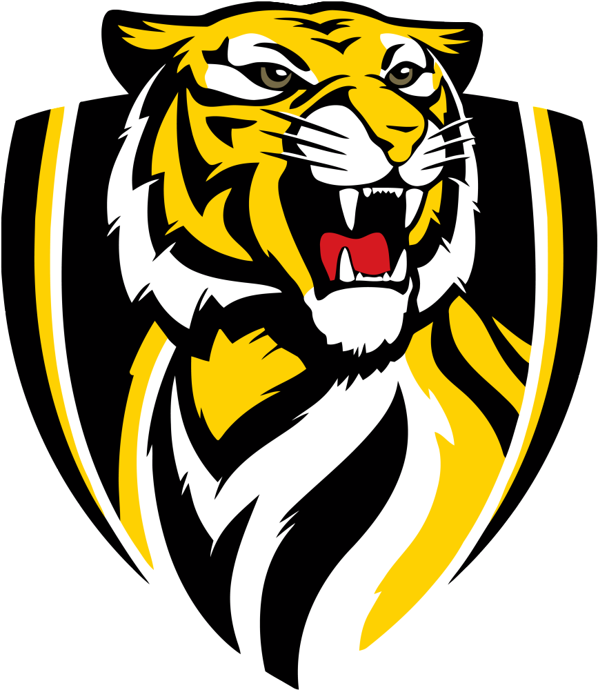 Get Tiger Vector Logo - Richmond Tigers (950x1100)