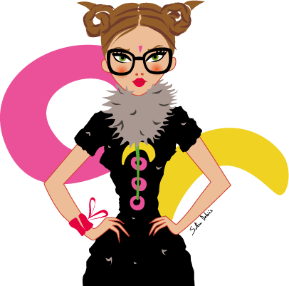 Illustration Horoscope Elle Magazine - Magazine (406x401)