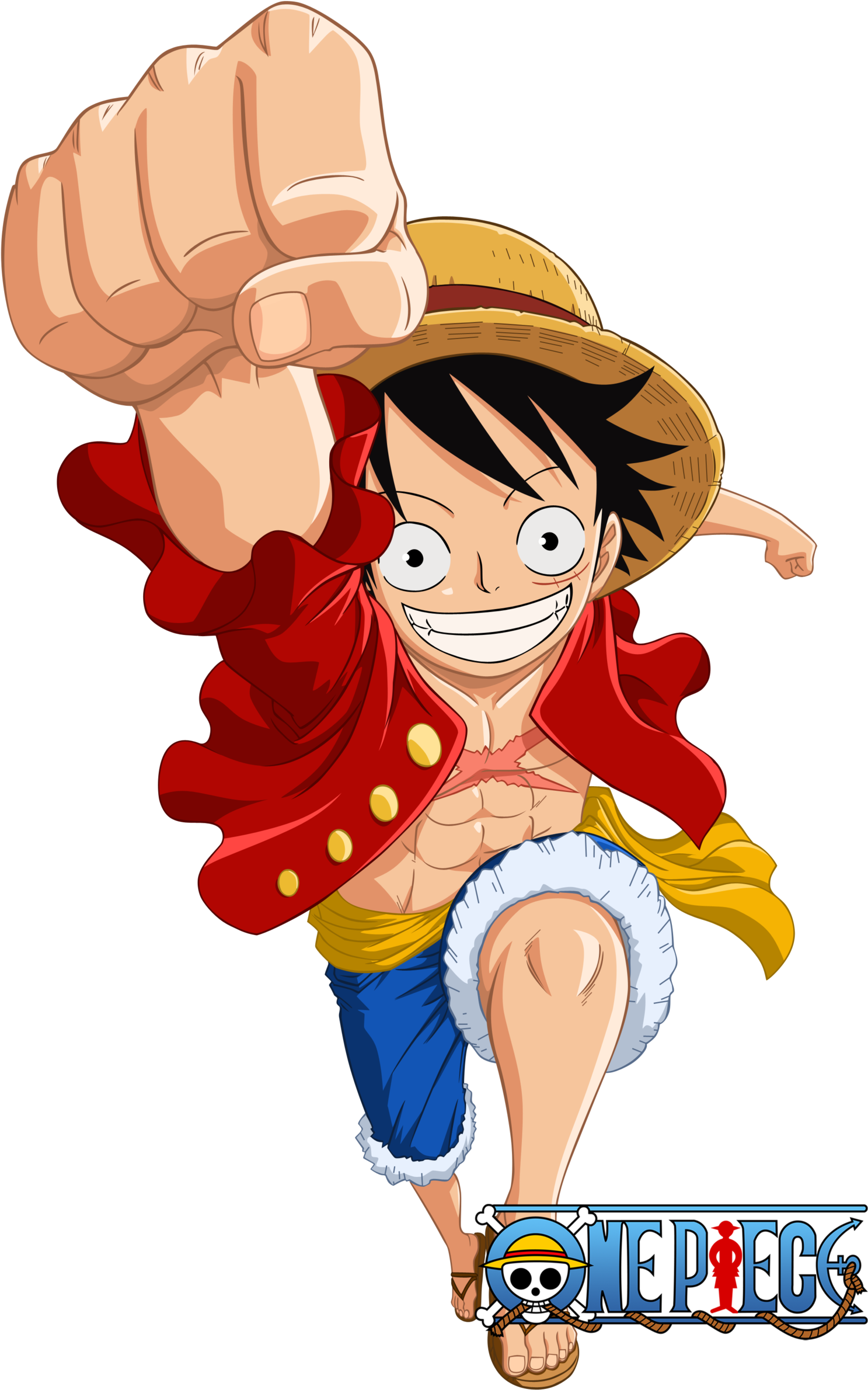 Luffy 2y By Narusailor - One Piece Luffy Full Body (1600x2445)