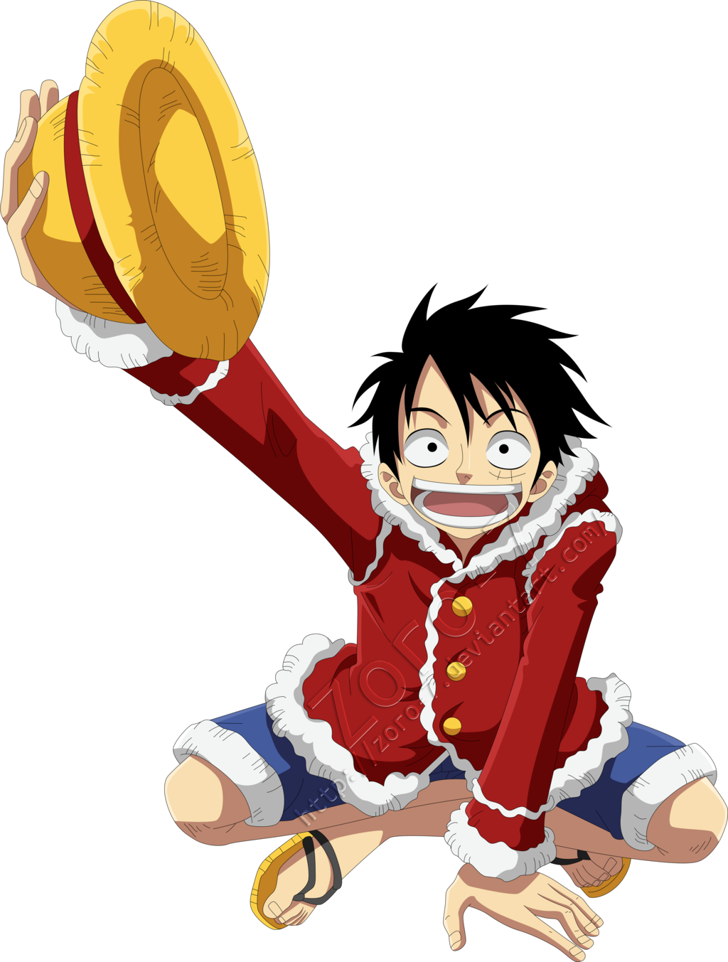 Anime Luffy One Piece (1024x1353)