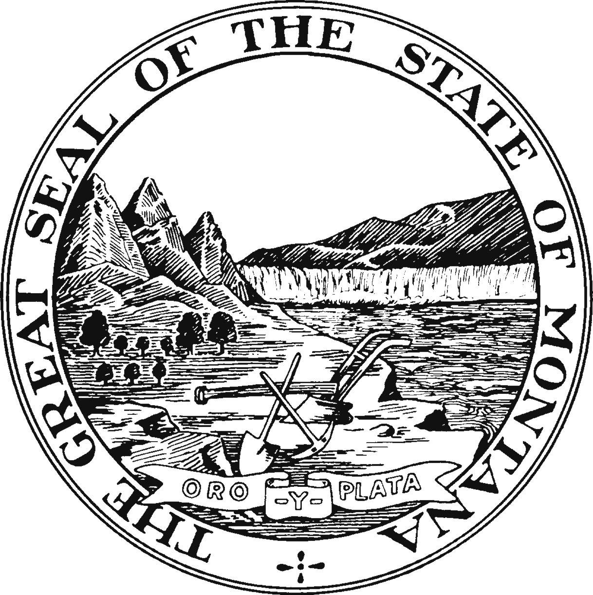 7 Images Of State Seal Coloring Pages Montana State - Montana State Seal To Color (1218x1222)