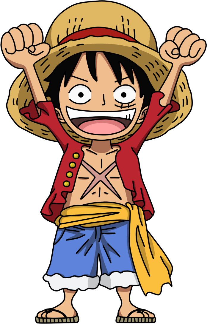 Chibi Luffy By Sergiart On Deviantart - One Piece Luffy Chibi Png (696x1086)