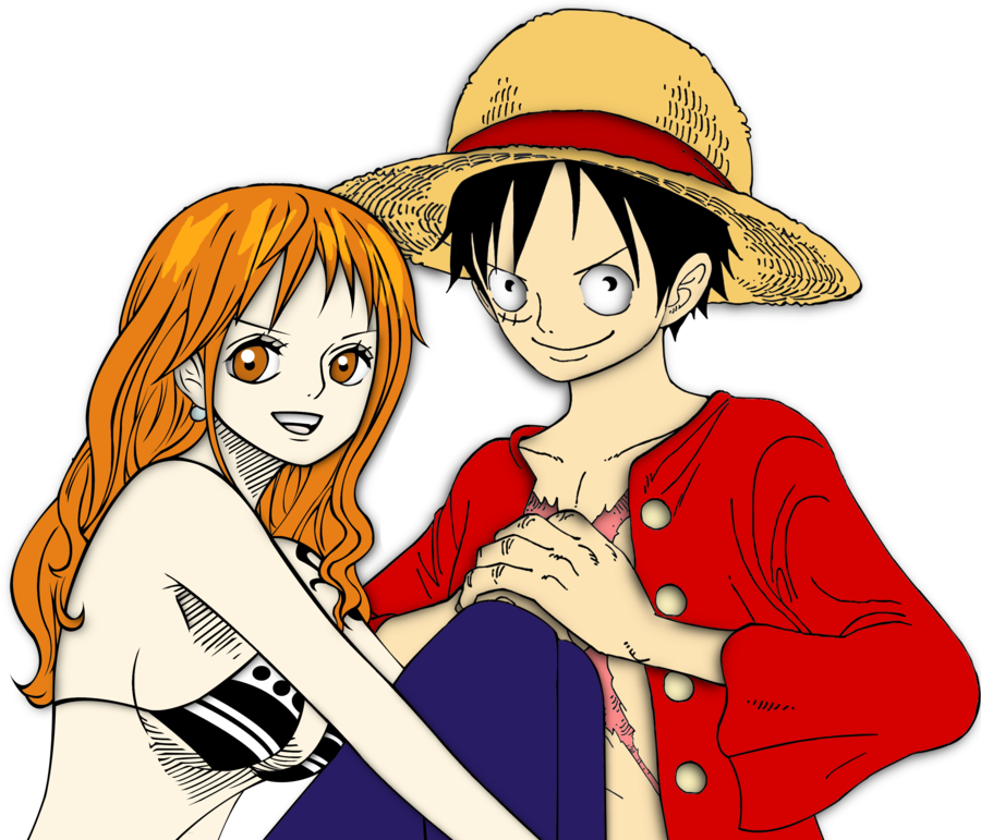 Luffy Nami Boa Hancock Roronoa Zoro Portgas D - Luffy Nami Boa Hancock Roronoa Zoro Portgas D (900x771)