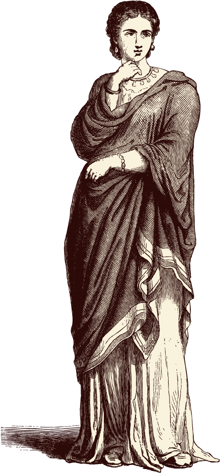 Ancient Rome Woman Drawing Clip Art - Ancient Rome Woman Drawing Clip Art (1000x1001)