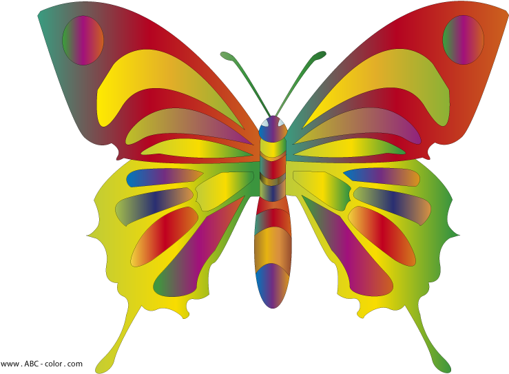 Clipart Butterflies - Butterfly Clip Art (822x567)