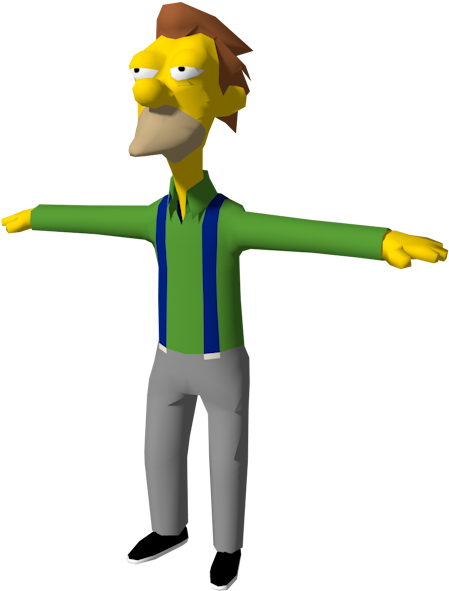 Cover Clipart Simpsons Hit And Run - Simpsons Hit And Run Character Models (750x650)