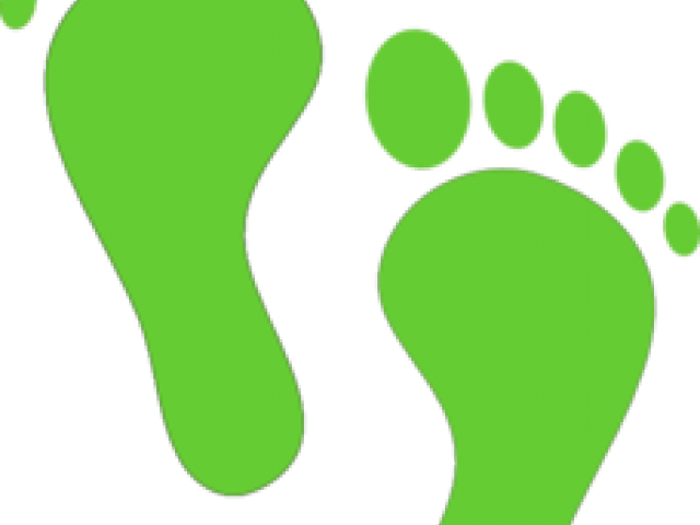 Footprints Clipart Foot Print - Tapak Kaki Clipart (640x480)