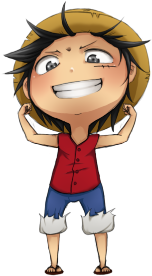 Chibi Luffy By Nilfea On Deviantart - Chibi Luffy (400x633)