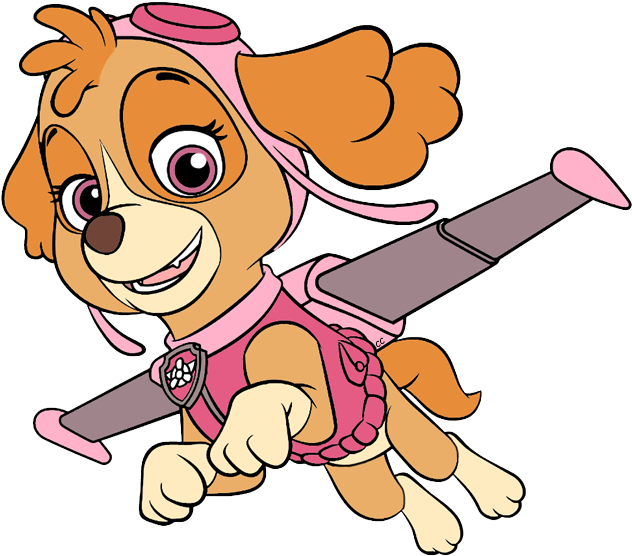 Rubble Skye Zuma Zuma - Skye Paw Patrol Cartoon (638x560)
