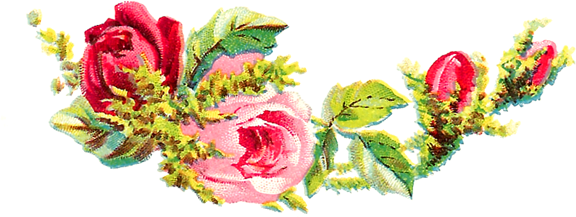 I Can Image Either Of These Digital Flower Images Decorating - Printable Flower Shabby Chic (1200x509)