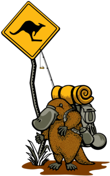 Open Road Outback - Kangaroo Crossing Sign (674x518)