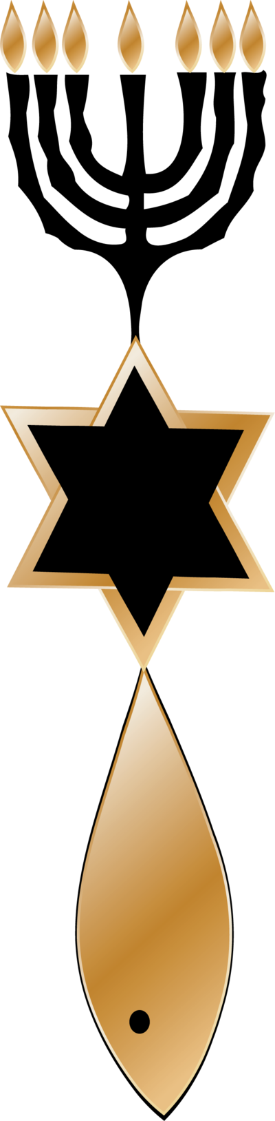 Madetobeunique 1 0 Messianic Christian Jew Art 24 By - Messianic Jewish Symbol (400x1627)