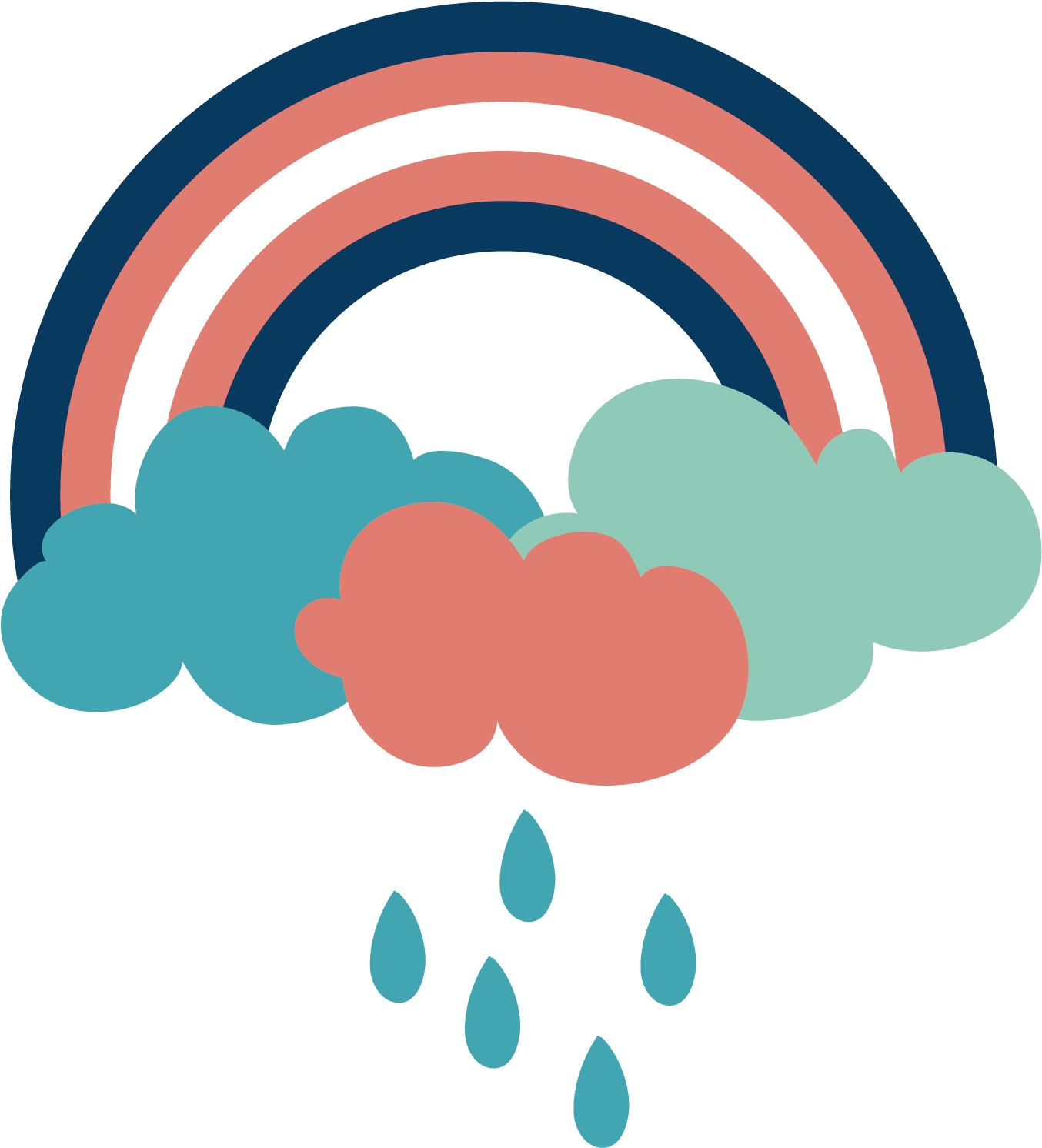 Rainbow Color Clip Art - Notebook Bullet Journal Dot-grid, Graph, Lined, Blank (2173x2390)