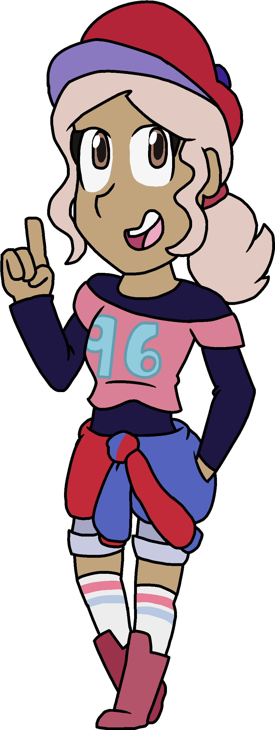 Eleonora Is A Perky News Reporter, Working For A News - Cartoon (970x2550)