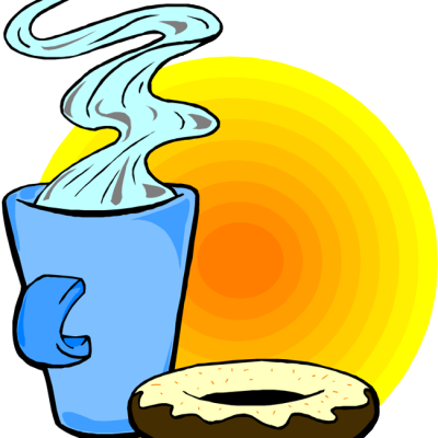 The Gathering Ground - Donuts And Coffee Png (400x400)