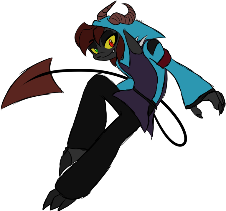 Demon Girl Noir By Toastybrain - Demon (1024x768)