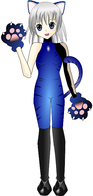 Catwoman, Girl, Person, Costume, Carnival, Anime - Mulher Gato Anime (320x640)