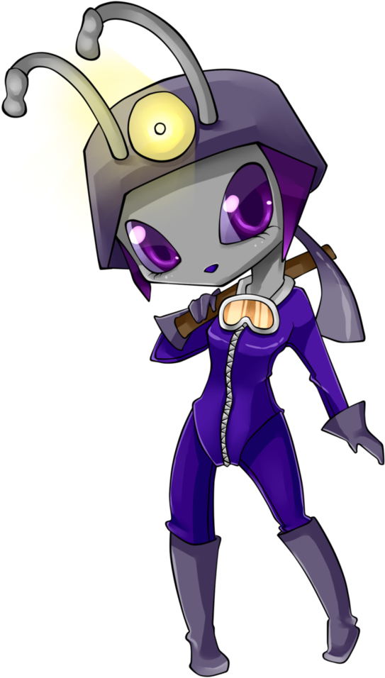 Miner Ant Girl By Bubblyblu - Cartoon (762x1048)