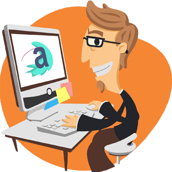 An Array Of Graphic Design Solution, Which Includes - Graphic Designer Person Clipart (350x350)