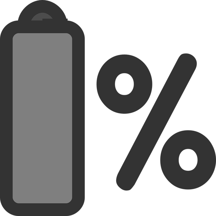 Battery Laptop Percentage Â - Battery Percentage Icon (723x720)