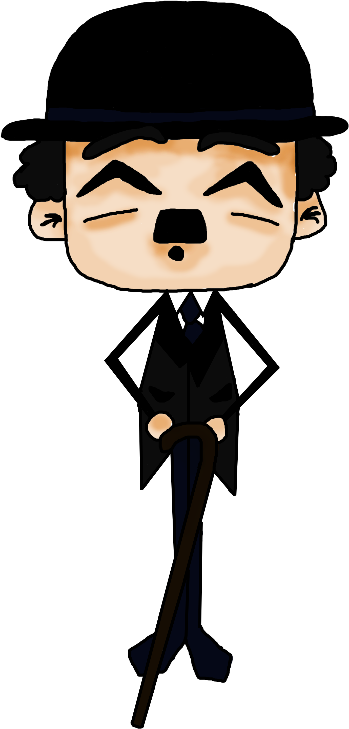 Charlie Chaplin Cartoon Png (2480x3508)