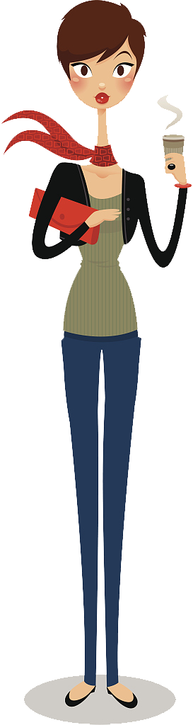 Drawing Girl Woman Illustration - Illustration (273x1024)