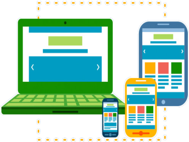 Mobile App Development - Responsive Websites Designing Png (640x575)