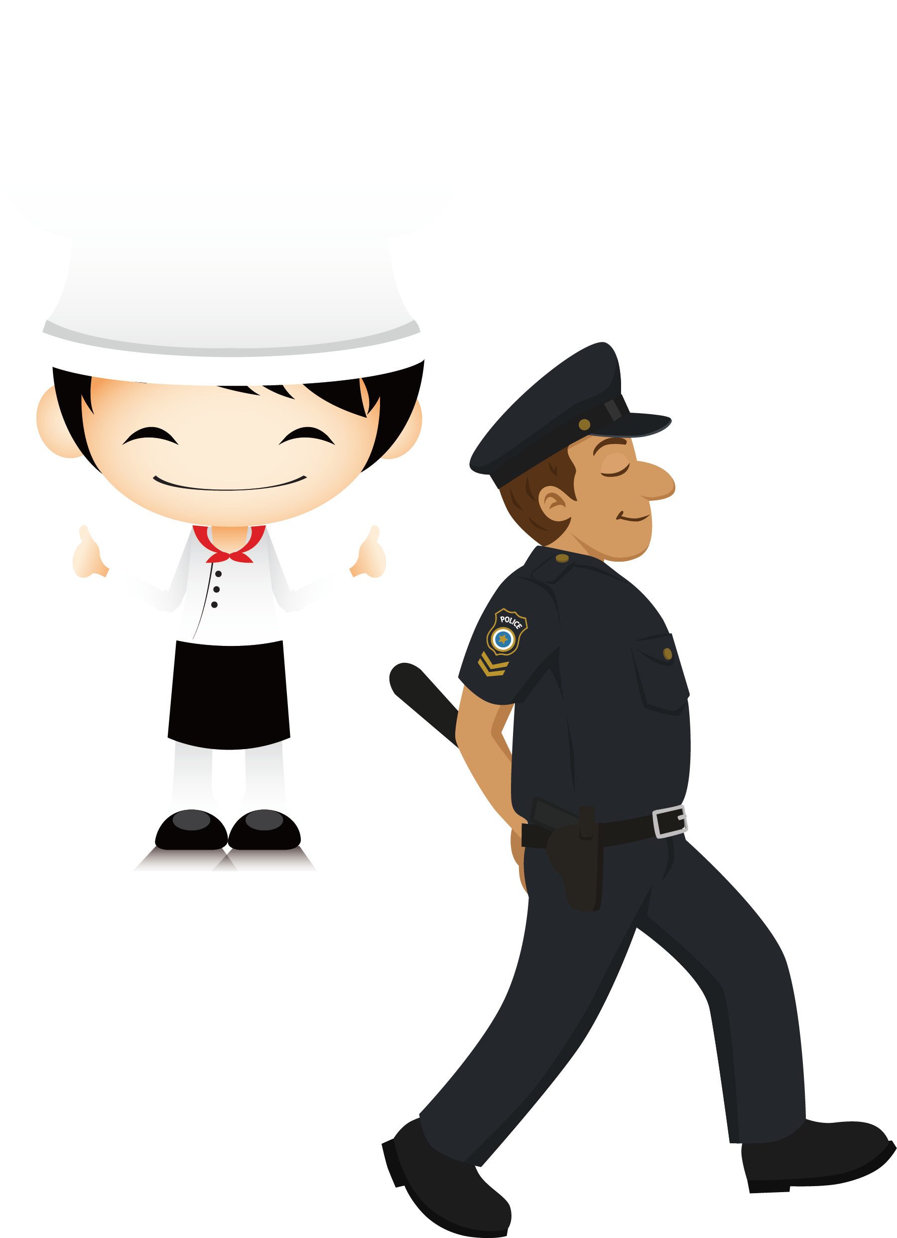 Police Officer Cartoon - Police Officer Cartoon (1801x2484)