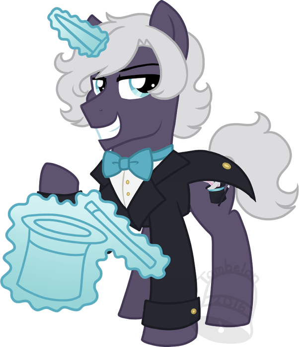 Tambelon, Bowtie, Clothes, Hat, Magic, Male, Obtrusive - Cartoon (602x700)