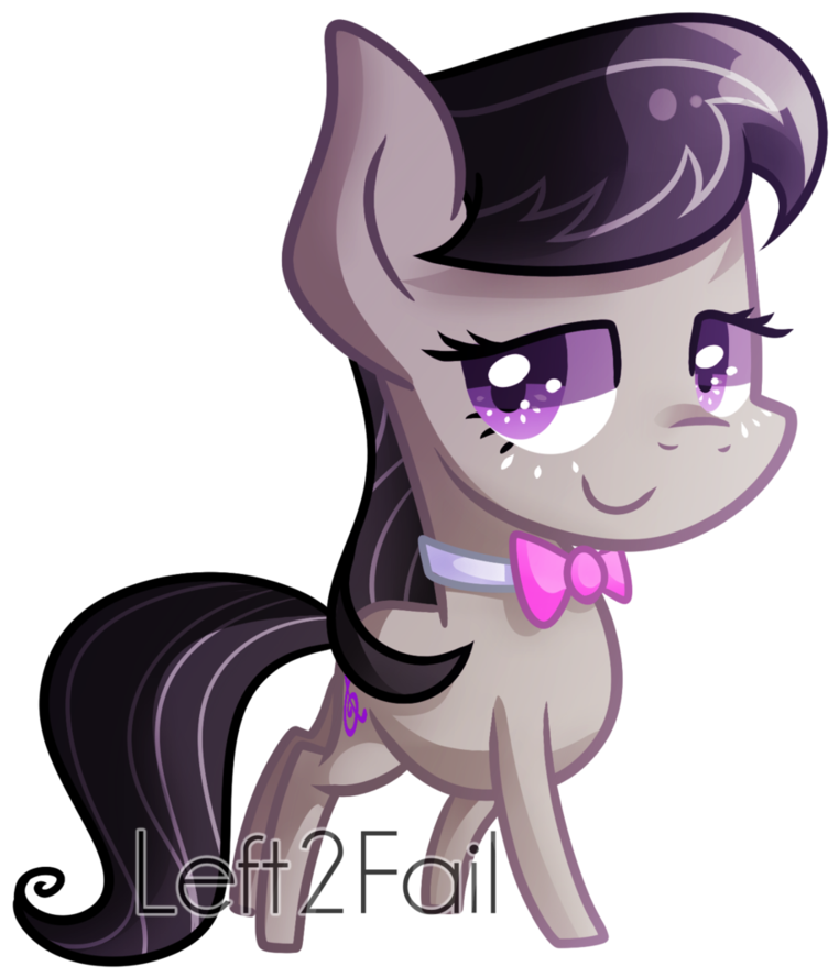 Left2fail, Chibi, Earth Pony, Obtrusive Watermark, - Cartoon (849x940)