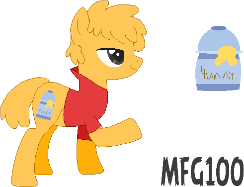 Winnie The Pooh Mlp By Mixelfangirl100 - Winnie The Pooh Version Mlp (537x406)