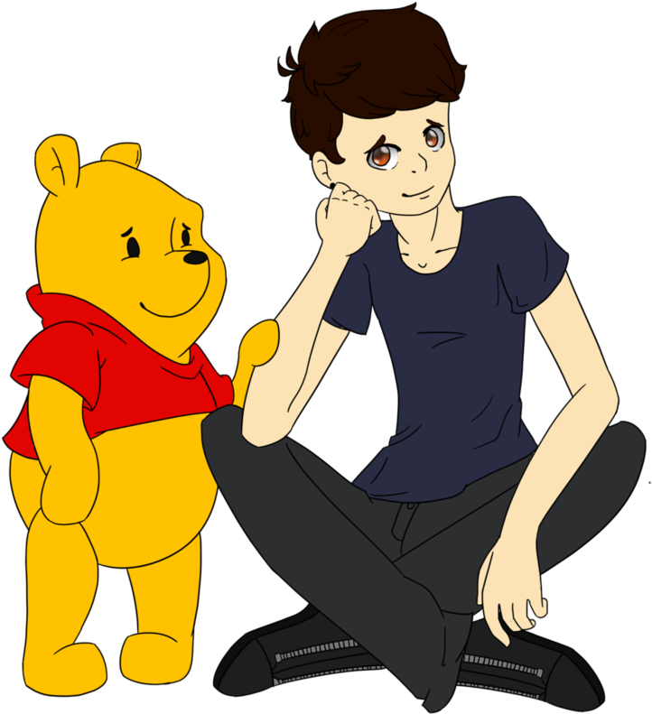 Dan Is Not On Fire And Winnie The Pooh By Mars Arts - Winnie The Pooh Dan Howell (800x1000)