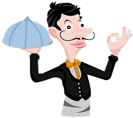 Butler, Noker, Vector Art, Vector Image - Vector Graphics (467x340)