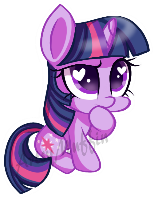 Artsymuffin, Chibi, Cute, Heart Eyes, Obtrusive Watermark, - My Little Pony (519x647)