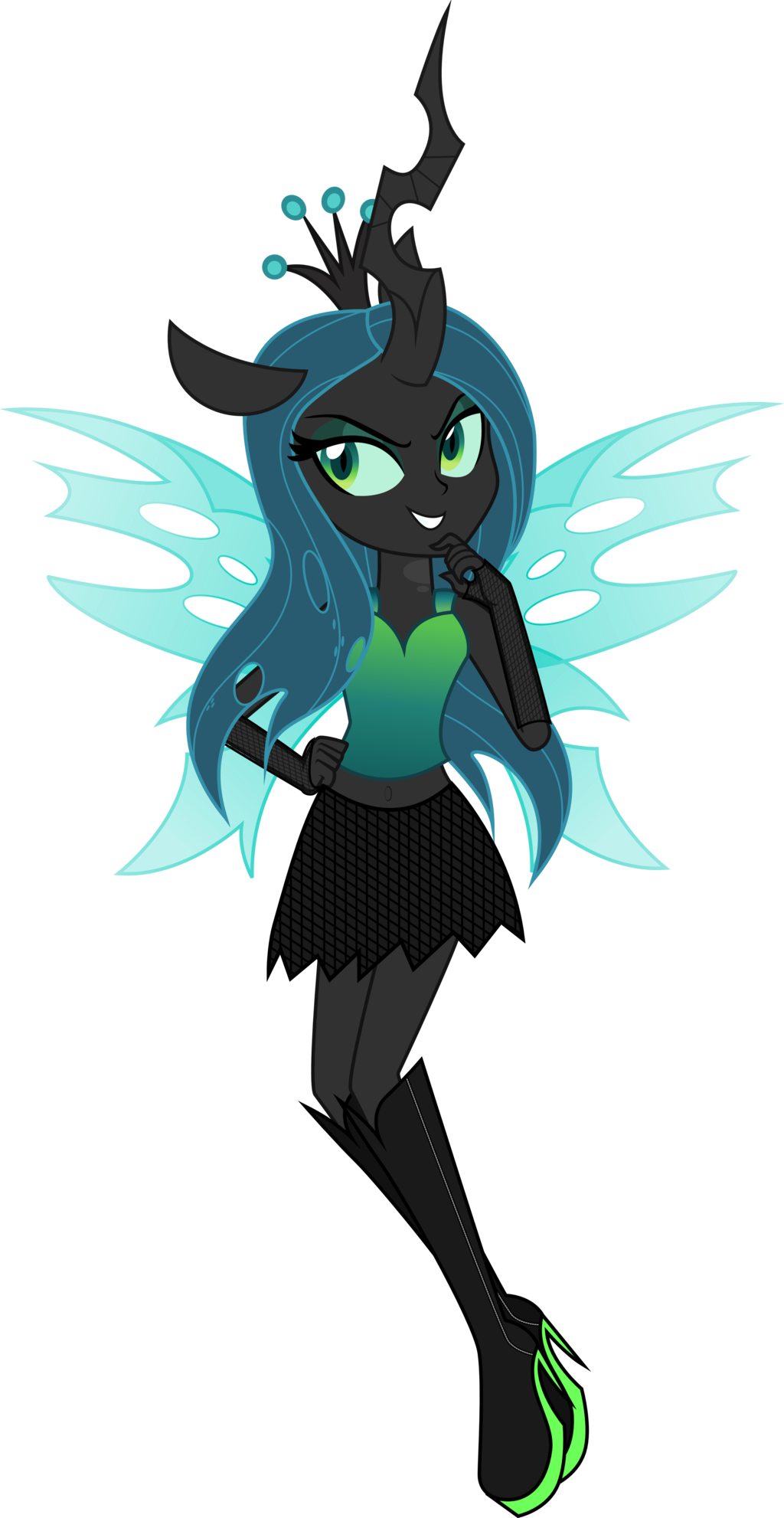 Queen Chrysalis Equestria Girl Style By Theshadowstone - Changeling Mlp Queen Chrysalis Vector (1024x1982)