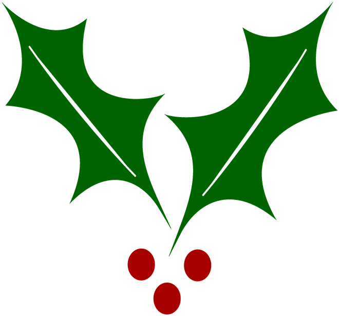 Cartoon Holly Leaf 18, Buy Clip Art - Holly Leaf (1280x1280)