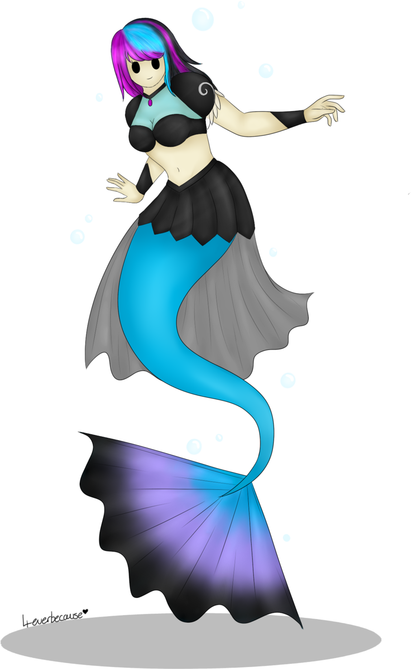 Mermaid Girl By 4everbecause - Illustration (1024x1536)