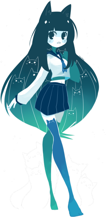 February - Chibi Girl Cool (459x810)