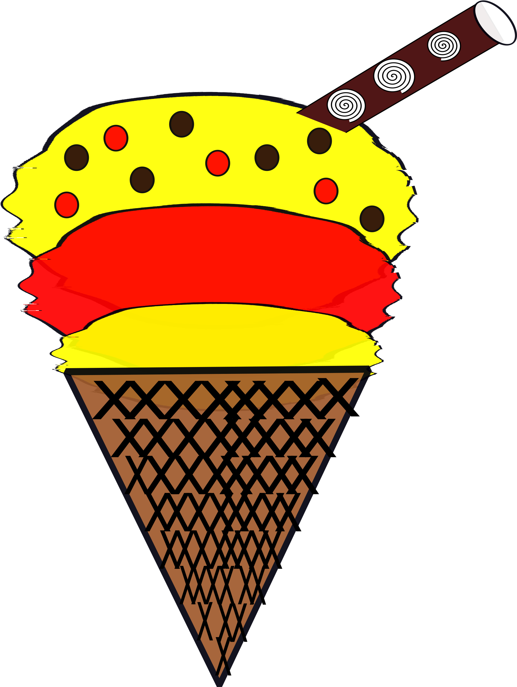 Ice Cream Cones Snow Cone Clip Art - Ice Cream Cones Snow Cone Clip Art (2751x2400)