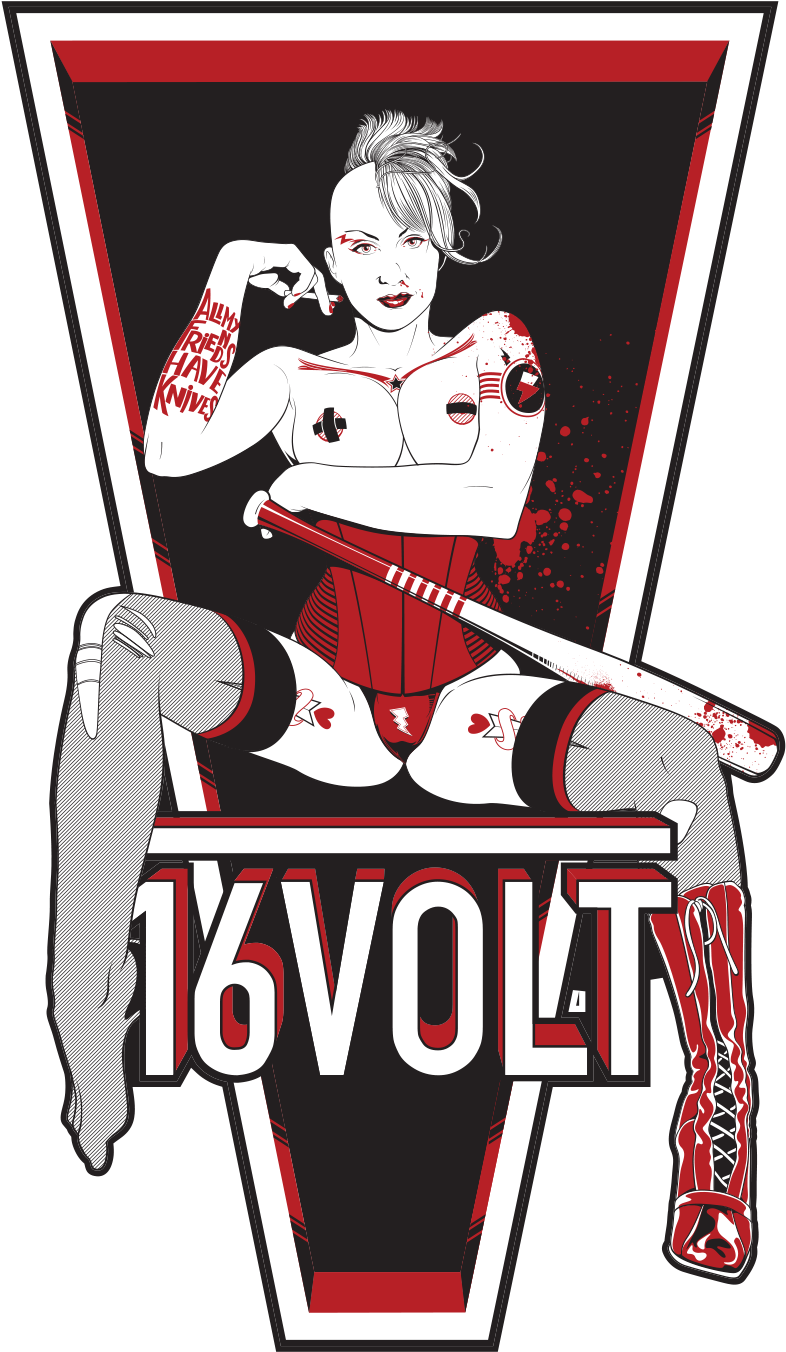 Illustration Commissioned By 16volt, An American Rock - Cartoon (1200x1437)