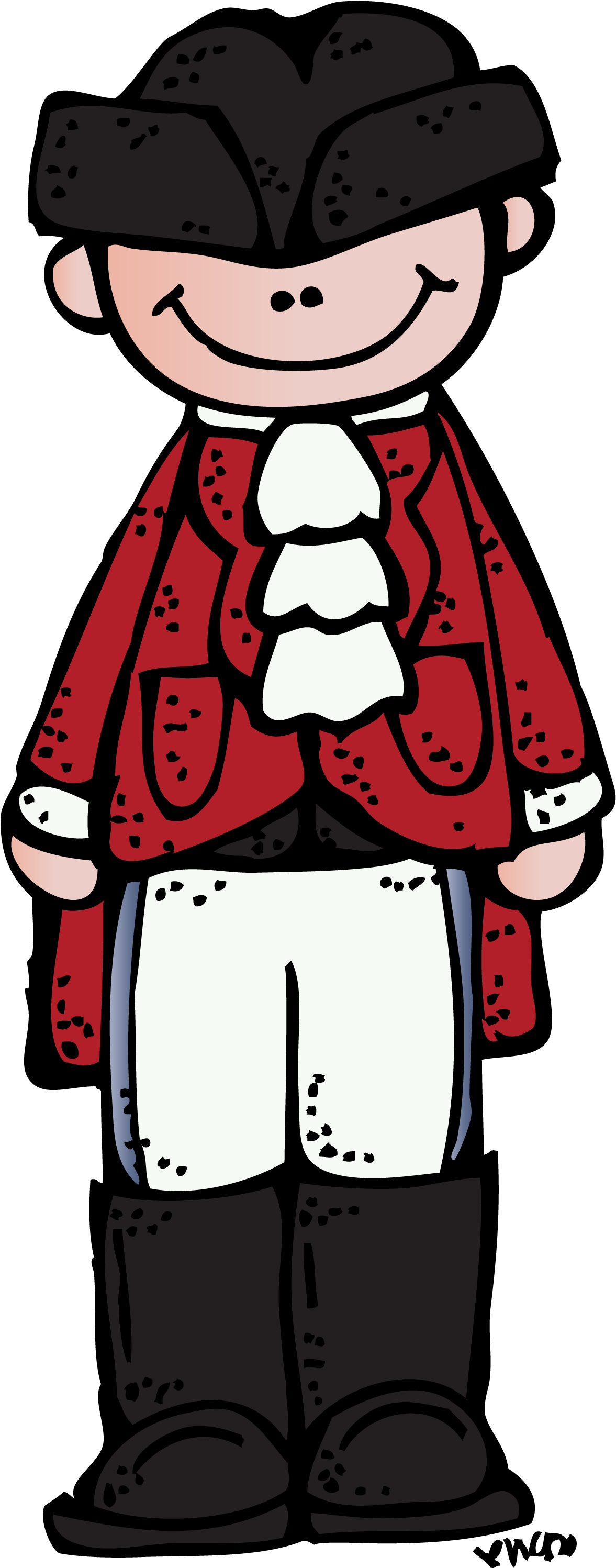 Paul Revere Clip Art Medium Size - Clip Art Red Coats (1199x3000)