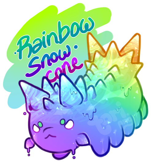 [closed] Rainbow Snow Cone Auction By Toripng - Snow Cone (607x604)