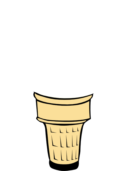 Ice Cream Cone Clip Art (462x596)